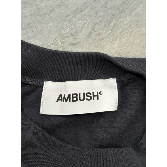 AMBUSH Emblem Basic T-Shirt Cotton Black XS - Picture 7 of 8
